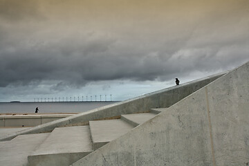 Image showing Offshore wind power in the oeresund chanel 