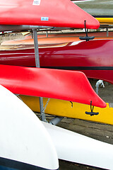 Image showing Boats on the coast in Denmark