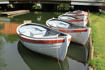 Image showing Boats on the coast in Denmark