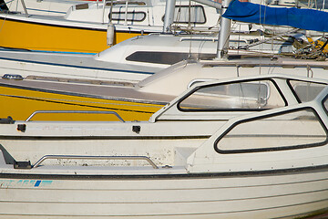 Image showing Boats on the coast in Denmark