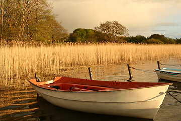 Image showing Boats on the coast in Denmark