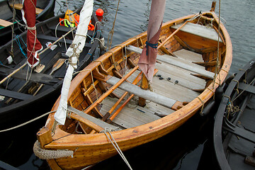 Image showing Boats on the coast in Denmark