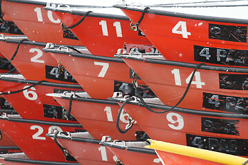 Image showing Boats on the coast in Denmark