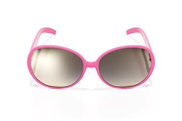 Image showing pink womens sunglasses isolated on white background