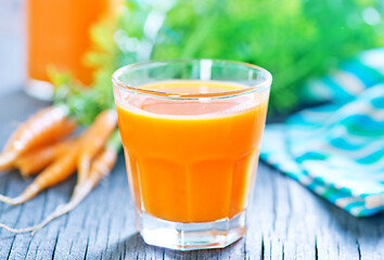 Image showing fresh carrot juice