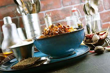 Image showing cabbage with beans