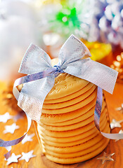 Image showing cookies and christmas decoration