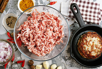 Image showing minced meat