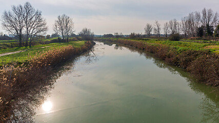 Image showing Winter Channel Waterway