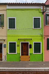 Image showing Green House Burano Italy