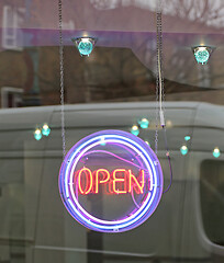 Image showing Open Neon Sign
