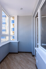 Image showing Interior of a spacious empty balcony after renovation