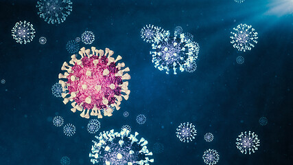 Image showing Coronavirus danger and public health risk disease and flu outbre