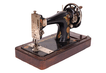 Image showing Antique, vintage sewing machine