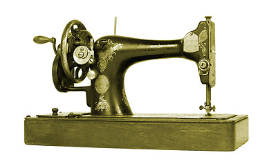 Image showing Antique, vintage sewing machine