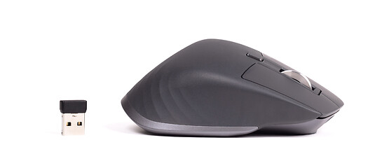 Image showing Close up wireless computer mouse