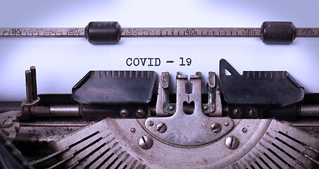 Image showing Vintage typewriter