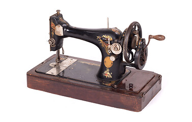 Image showing Antique, vintage sewing machine