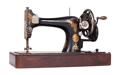 Image showing Antique, vintage sewing machine