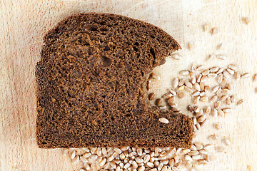 Image showing a cut piece of rye