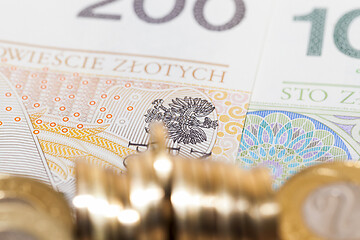 Image showing Polish money, close-up