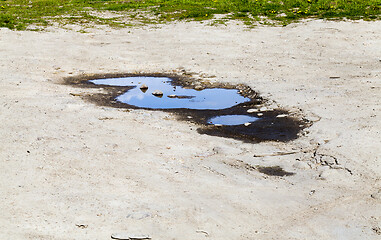 Image showing Dirty puddle