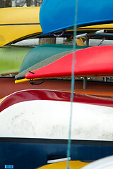 Image showing Boats on the coast in Denmark