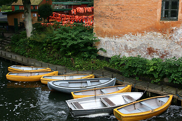 Image showing Boats on the coast in Denmark