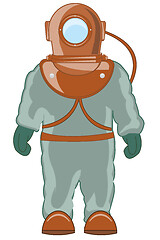 Image showing Vector illustration driver in heavy special suit