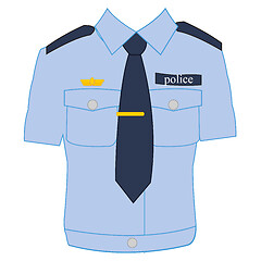 Image showing Year shirt of the employee to police bodies
