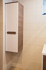 Image showing Bathroom interior with cupboard