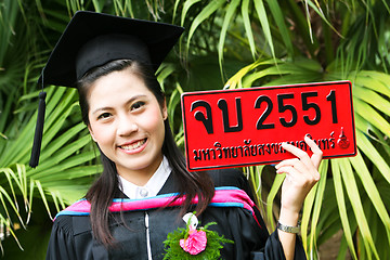 Image showing Asian graduate