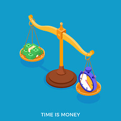 Image showing time or money choice concept