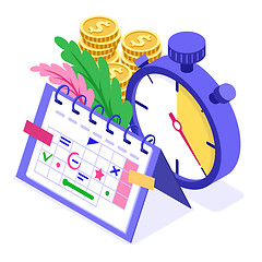 Image showing Planning schedule time management