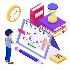 Image showing Planning schedule time management