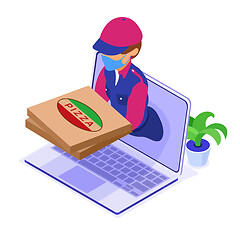 Image showing online food order delivery service