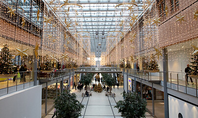 Image showing Berlin, Germany - December 30, 2019: Potsdamer Platz Arkaden Sho