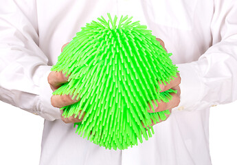 Image showing Virus like soft rubber ball 