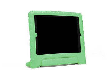 Image showing Tablet in a bright cover, designed for children