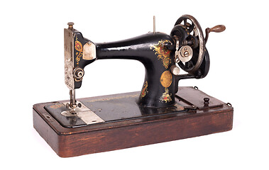 Image showing Antique, vintage sewing machine