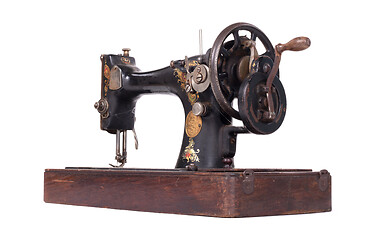 Image showing Antique, vintage sewing machine