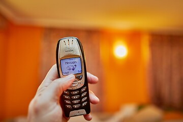 Image showing Old Nokia mobile phone