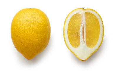 Image showing lemon fruit on white background