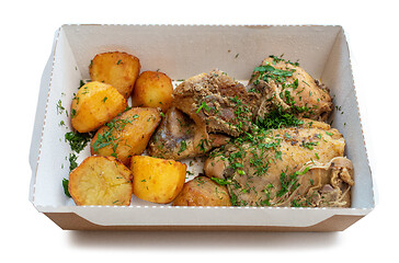 Image showing box of take away food