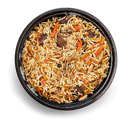 Image showing Uzbek national dish pilaf