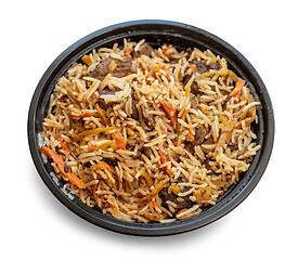 Image showing Uzbek national dish pilaf