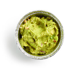 Image showing guacamole in a foil dish