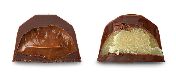 Image showing homemade chocolate praline