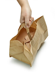 Image showing paper bag in human hand