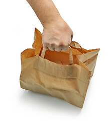 Image showing paper bag in human hand